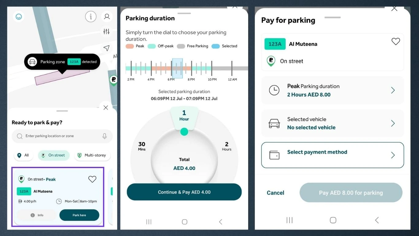 How to Pay Parking in Dubai parkin app